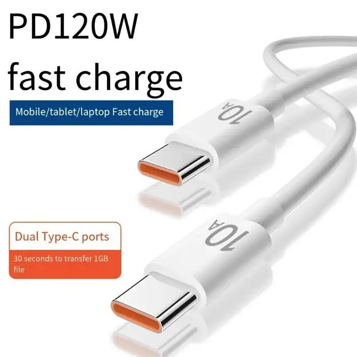 Câble USB A à C 10A, câble de données de Type C à C