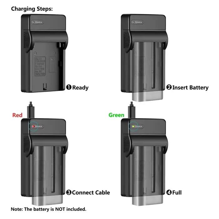 Chargeur de batterie CGA-S005E CGA-S005 CGA-S007E pour Panasonic Lumix DMC-FS1 FS2 FX1 FX3 FX9 FX10 FX12 FX50 FX100 DMC-LX1 LX3