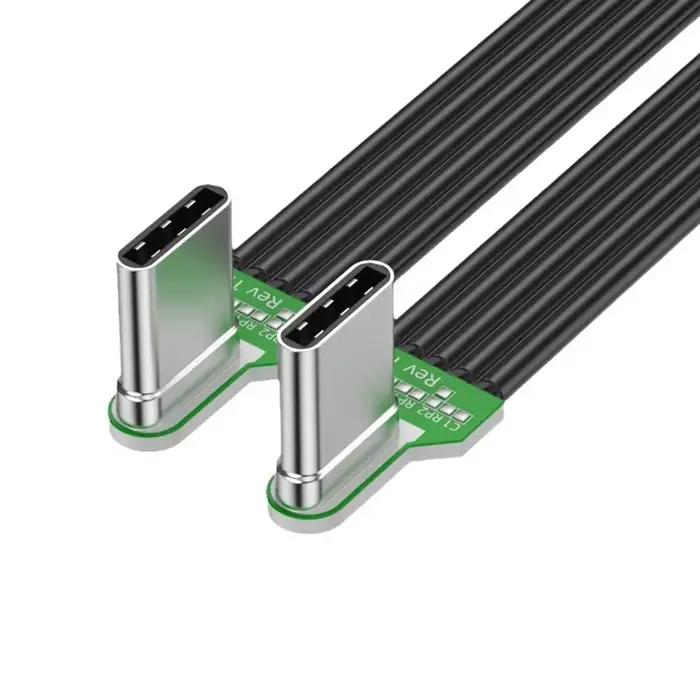 Câble plat Flexible en Silicone de TYPE-C à TYPE-C