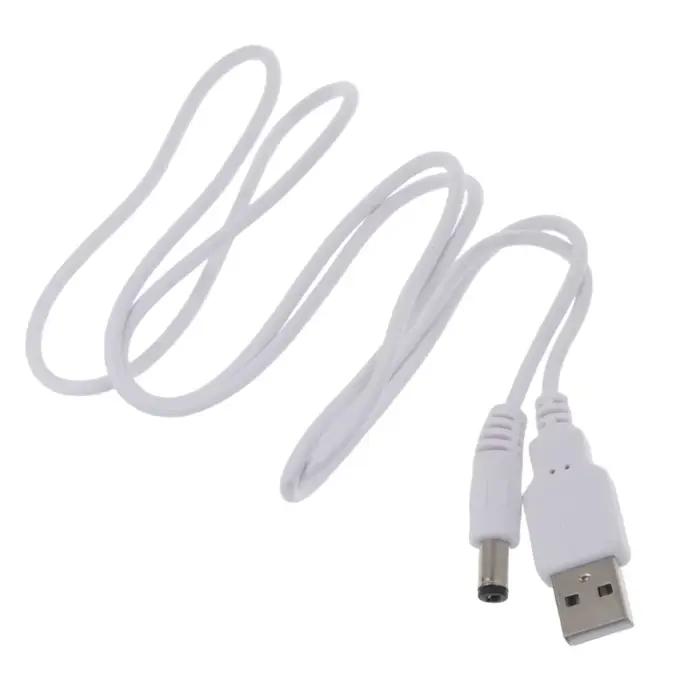 Câble de charge USB durable, prise d'alimentation, DC 5V, 5.5x2.5mm, USB2.0, 1m, 2M3M