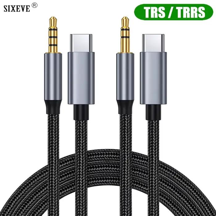 Câble USB Type C à Jack 3.5mm TRRS/TRS AUX pour iPhone 16