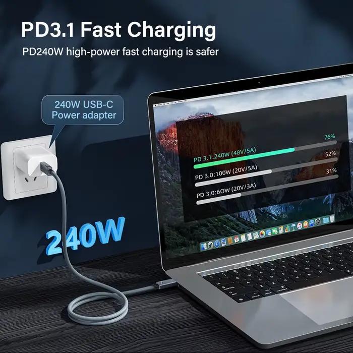 Câble Thunderbolt 4 USB4 40 Gbps Thunderbolt 3 0