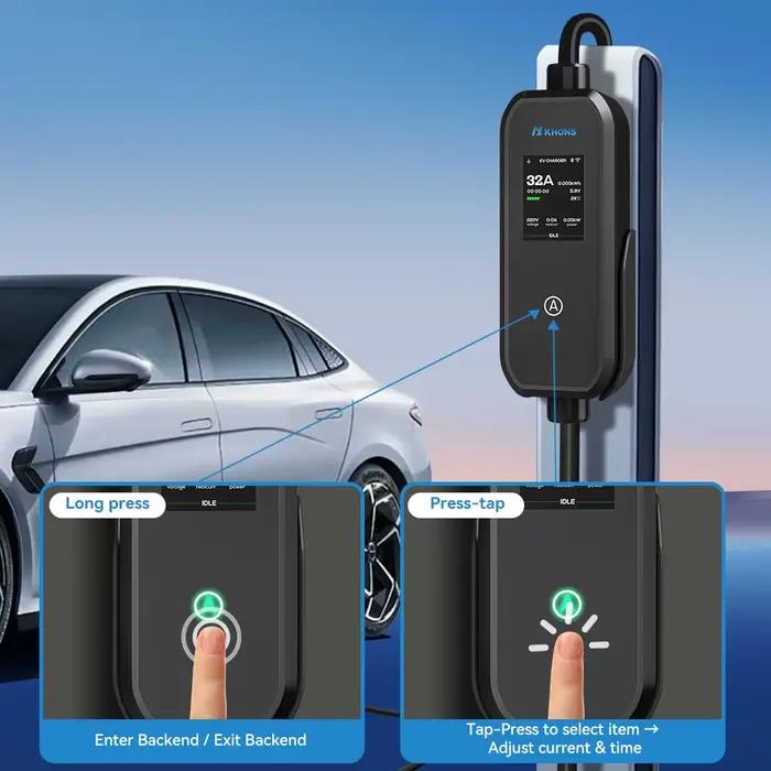 Chargeur EV Khons 7kW J1772 32A