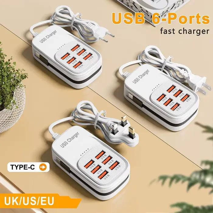 Chargeur USB rapide 6 en 1