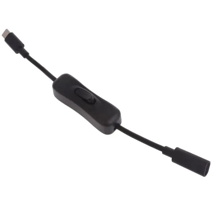 Câble d'extension USB C avec interrupteurs marche/arrêt – Parfait pour le chargement et le transfert de données sur n'importe quel appareil de type C.