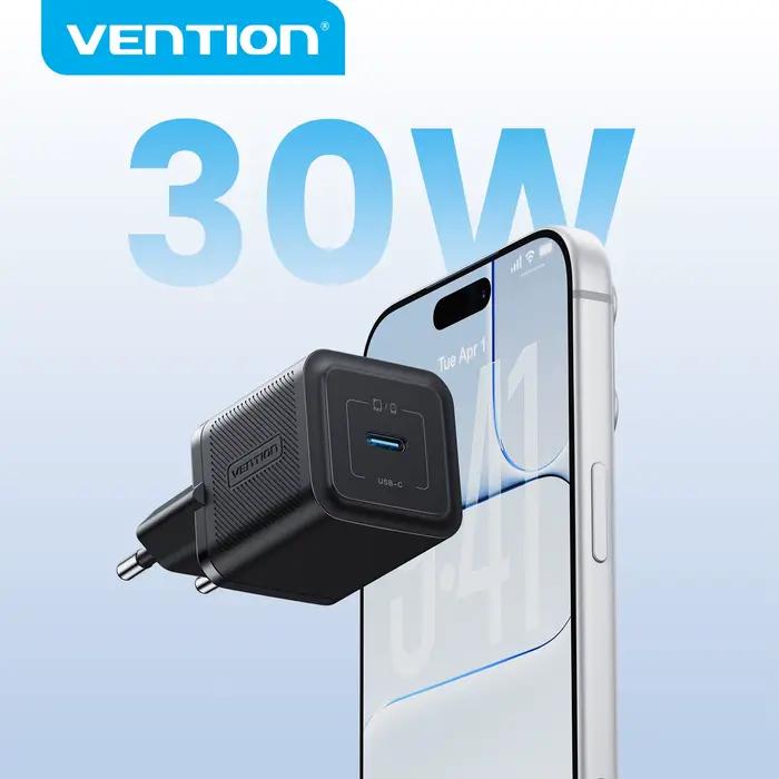 Chargeur GaN Vention 30W PD 3.0 PPS QC