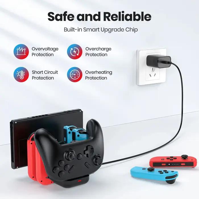Station de charge 6 en 1 pour Switch
