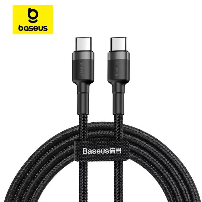 Câble Baseus 100W USB C vers USB Type C pour iPhone 15 Plus Pro max USB C PD cordon de chargeur rapide