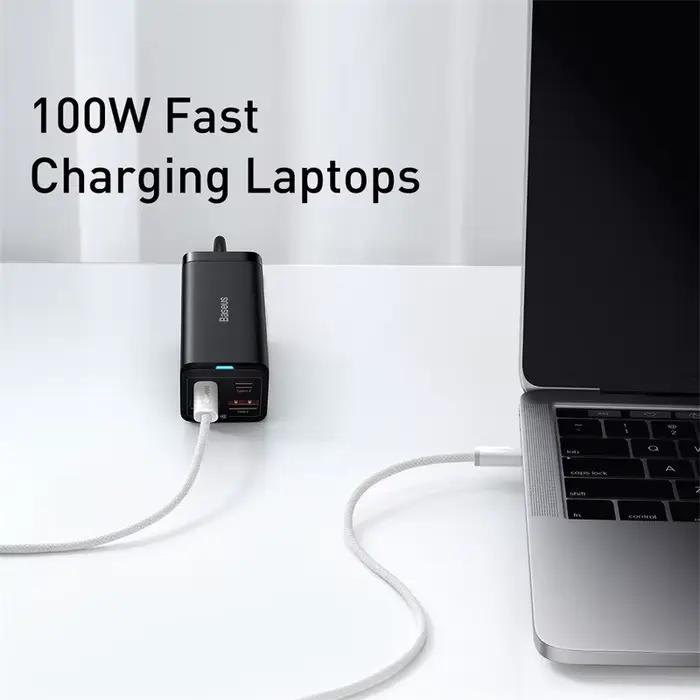 Câble de données à charge rapide Baseus Dynamic Series Type-C vers Type-C 100W pour iPhone 15 16 et Macbook Pro élégant et robuste pour charge rapide et sécurité