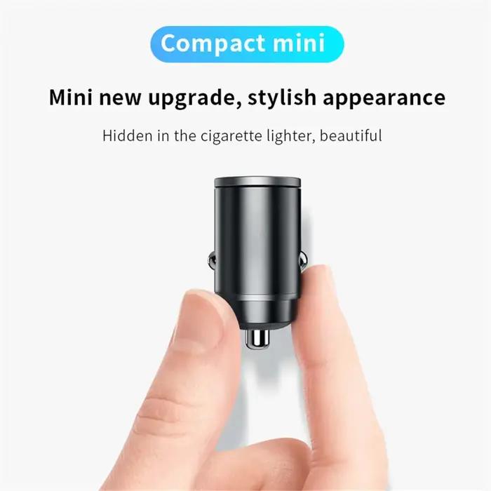 Voiture 100-200W double Port Mini chargeur USB charge Ultra rapide prise allume-cigare 12-24V adaptateur