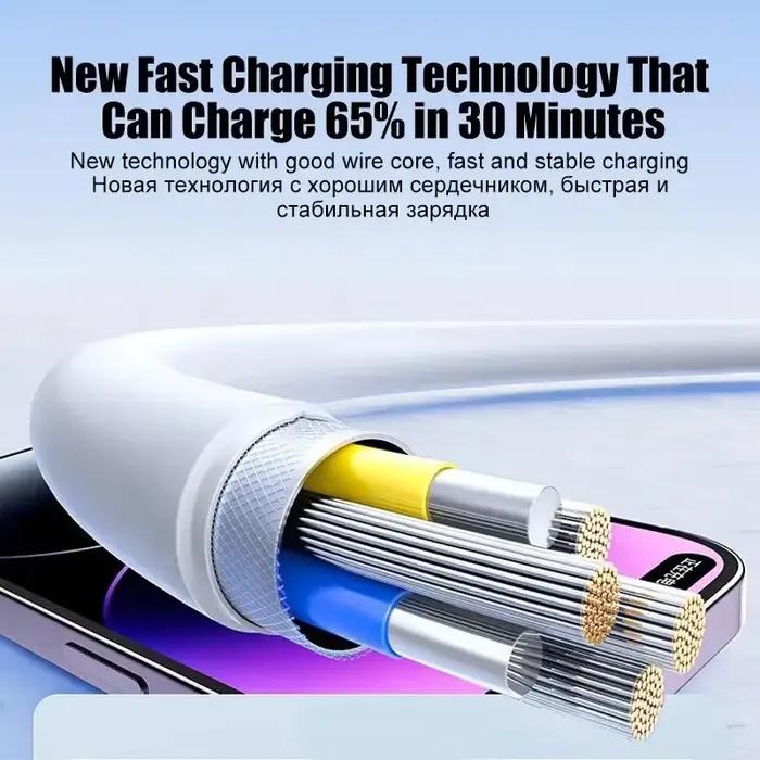 Câble de chargeur rapide PD USB vers éclairage USB C