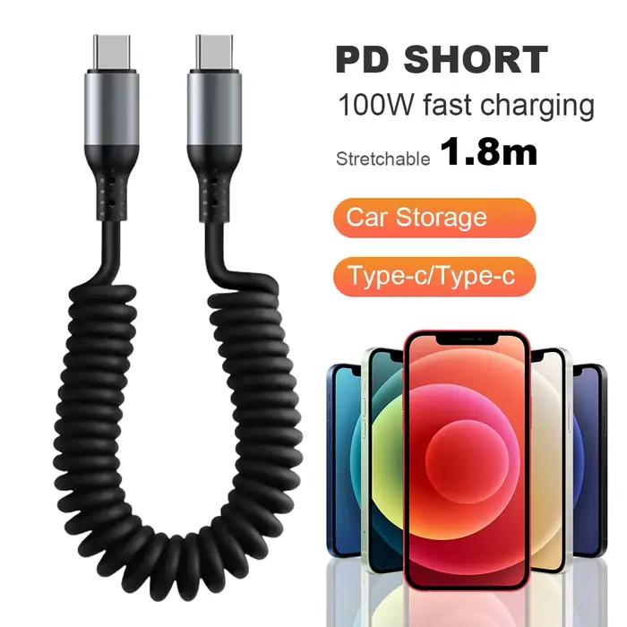 100/27/66W voiture USB Type C/Type C
