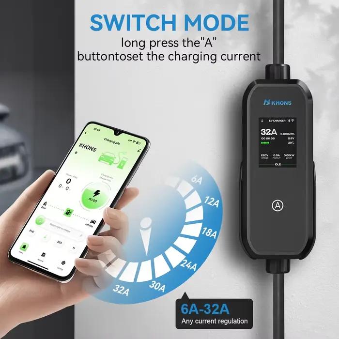 Chargeur EV Khons 7kW J1772 32A