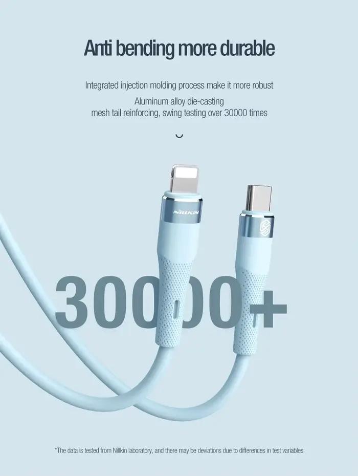 Nillkin-Câble de charge rapide en silicone liquide