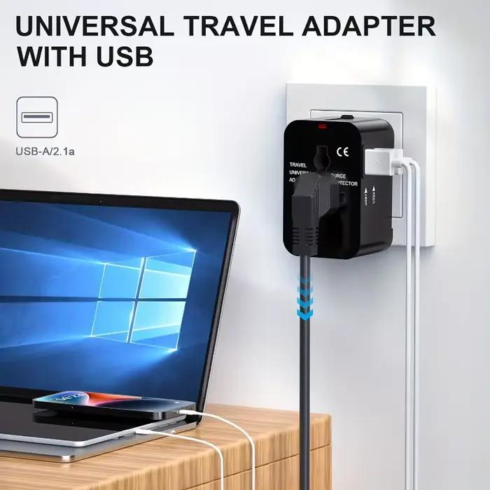 Adaptateur de voyage universel pour US EU UK AUS