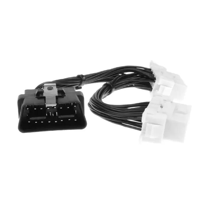 Transmission Stable et haute vitesse 16 broches OBD2 OBDii OBD 2 câble d'extension répartiteur un mâle à deux femelles