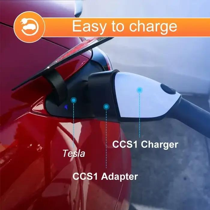 Pour Tesla modèle 3/X/Y/S EV chargeur adaptateur cc CCS1
