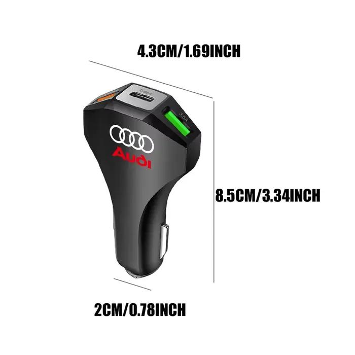 Chargeur de Voiture 35W USB Type C pour Audi et Autres Marques Polyvalent Kaki Vert Armée Occasions Spéciales