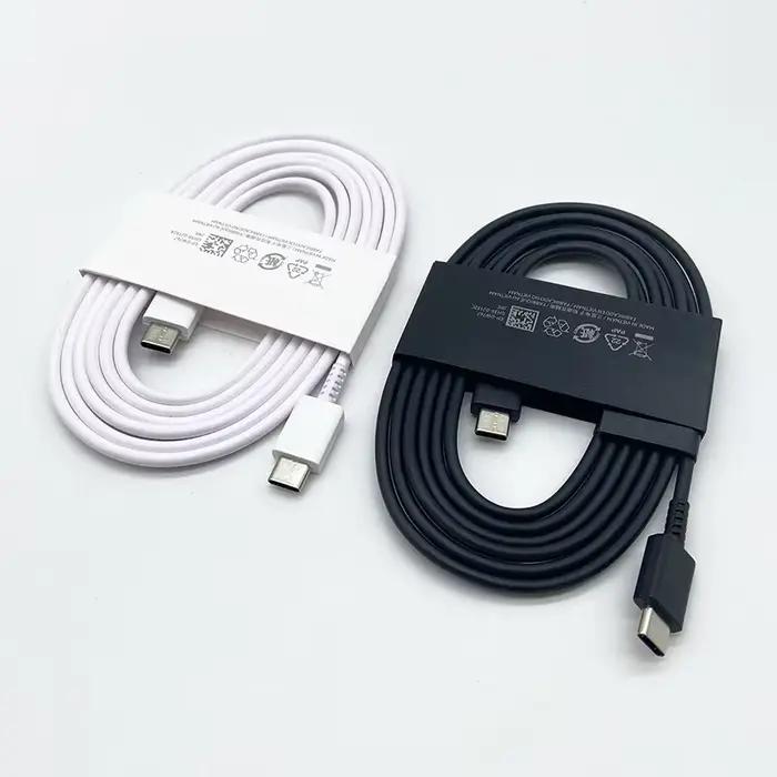 Samsung Chargeur 45W Super Rapide Charge EU Adaptateur USB-C 1/1/1 M Type C Câble Pour Galaxy S23 S24 S22 S21 S20 Ultra