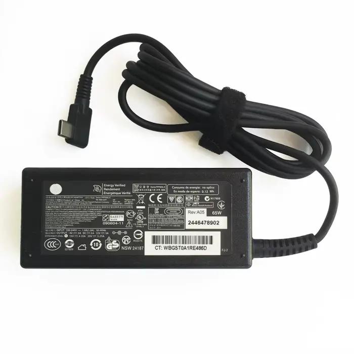 Chargeur USB Type C 65W pour HP Dnomebook 14 14A G5 11 11A G6 G7 G8 EE Spectre x360 Elite x2