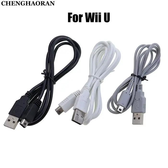 1 PC pour contrôleur WIIU chargeur USB alimentation câble de chargement cordon de données pour WII U manette Console ligne d'alimentation