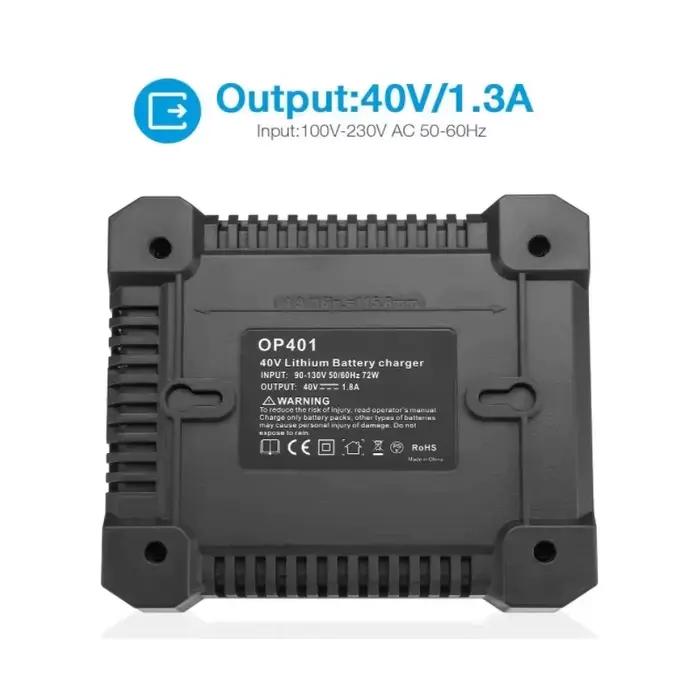 Chargeur double pour batterie lithium Ryobi 40V compatible avec OP401 OP403 modèle OP4015 OP4026 OP4026A OP4030 OP4040 OP4050A occasions spéciales bricolage construction artisanat