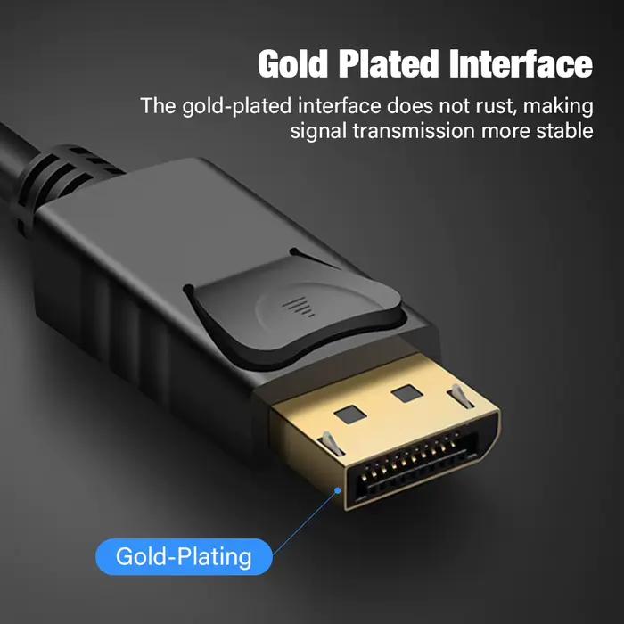 Câble DisplayPort 1.2 4K HD 144Hz 21.6Gbps