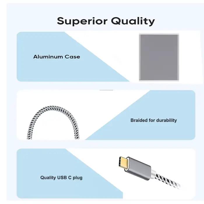 Adaptateur de câble USB C vers HDMI 4K 60/30Hz