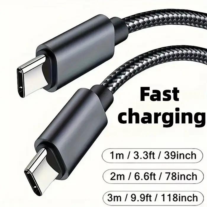 Type C de chargeur rapide 60W vers le câble de données