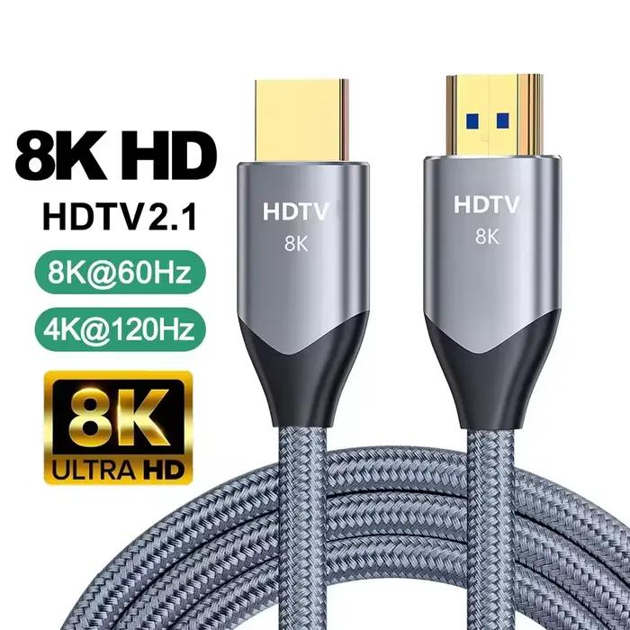 Câble HDMI 2.1 8K 4K@120Hz pour expérience multimédia immersive et fluide occasion spéciale gaming cinéma