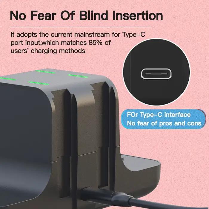 Chargeur 6 en 1 pour Nintendo Switch Compatible avec 4 Joy-Con et 2 Contrôleurs Pro Facilité d'Utilisation Durabilité Design Compact Occasions Spéciales