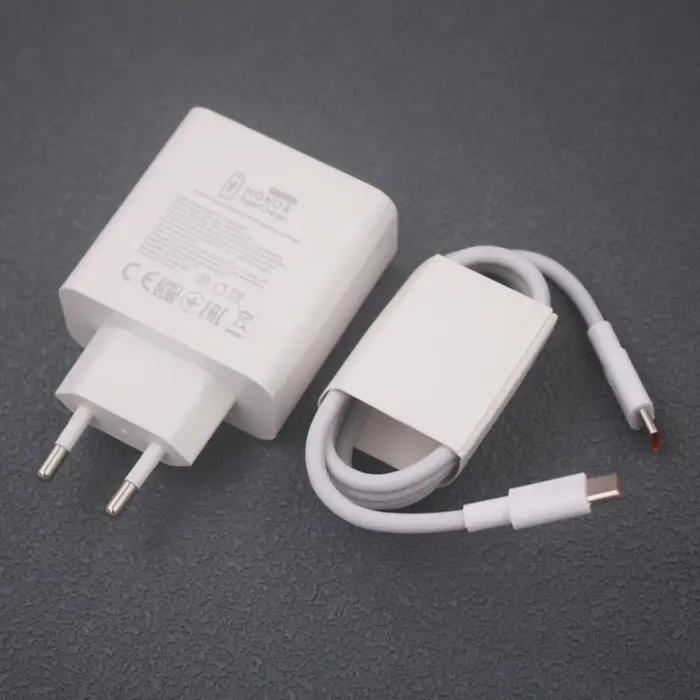 Honor 100W EU Super chargeur USB A/USB C double Port adaptateur d'alimentation de charge rapide