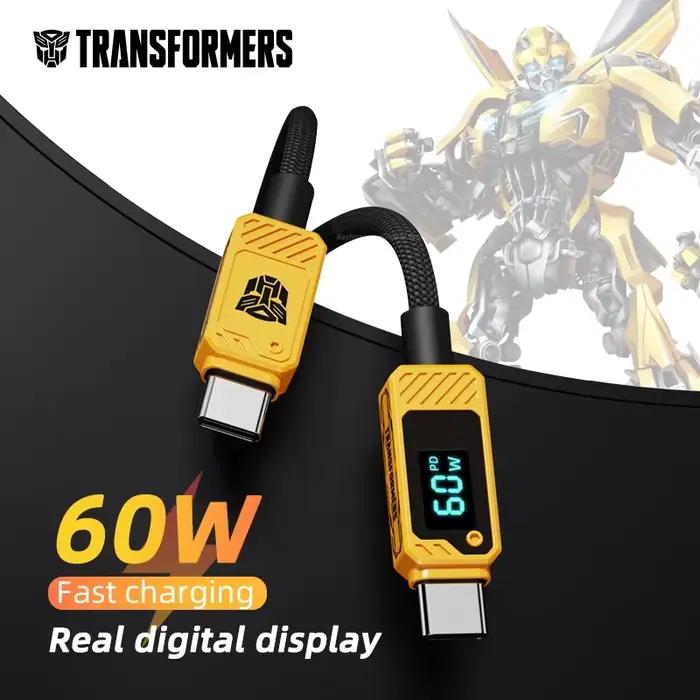 TF-A18 60W USB C à câble de type C LED USB-C d'affichage numérique PD 100W charge rapide