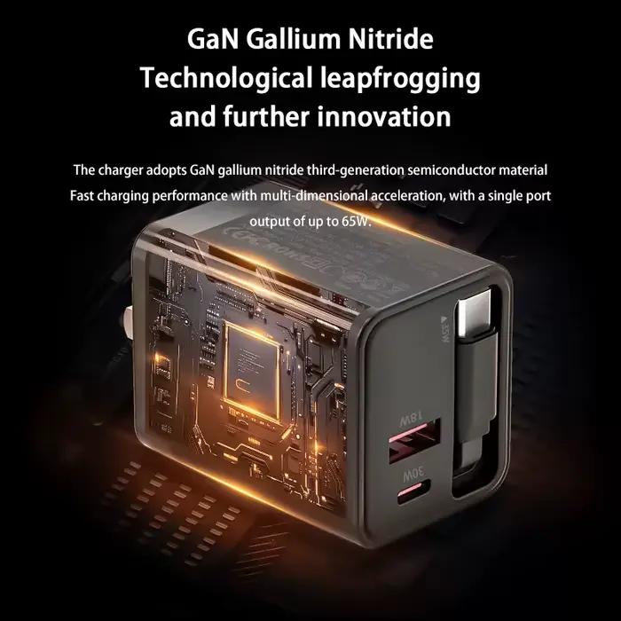 Tête de charge USB-C GaN PD 65W