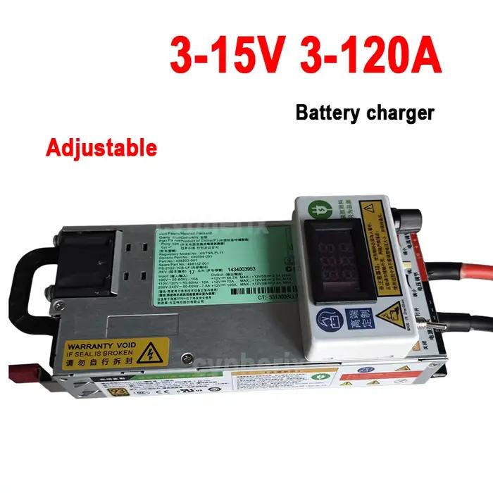 Chargeur réglable 12V 120A Lifepo4 3-15V 3-120A 100A 80A 60A 50A 14.6V 4.2V