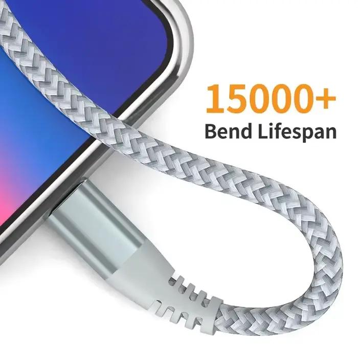 Câble de charge rapide certifié MFi USB C vers Lightning