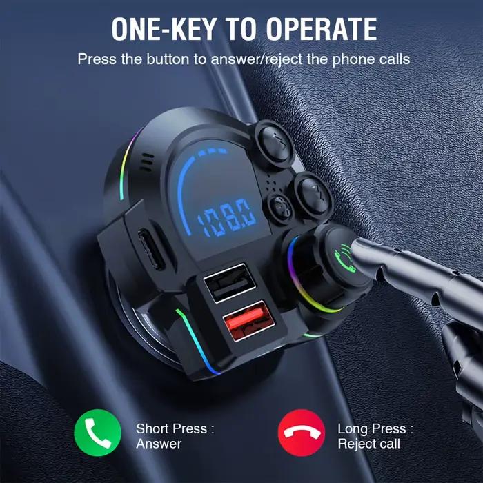 Chargeur de voiture, émetteur FM sans fil