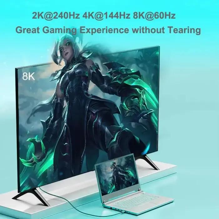 Câble USB-C vers DisplayPort 8K@60Hz DP Type C 3.1