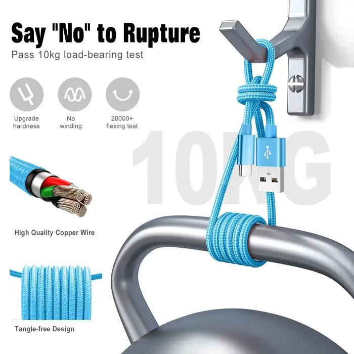 Câble couleur Usb A à Type C 3A pour Apple Phone15