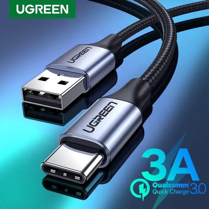 Câble USB-A à Type C pour iPhone 15 et autres smartphones modernes chargement rapide et synchronisation des données tresses métal et nylon disponibles en plusieurs longueurs et couleurs