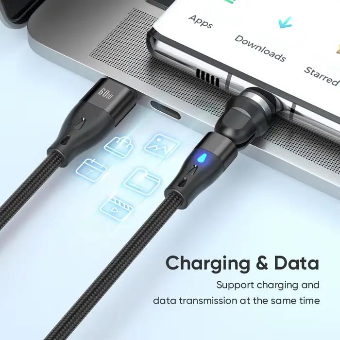 AUFU – câble magnétique USB C vers Type C 60W PD