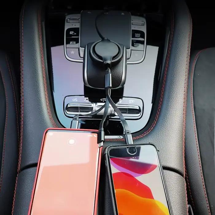 Câble de charge et de données 3-en-1 pour voiture