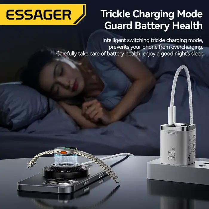 Essager – chargeur magnétique sans fil 2 en 1
