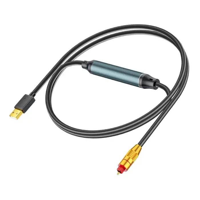 Câble son analogique à Fiber optique numérique USB