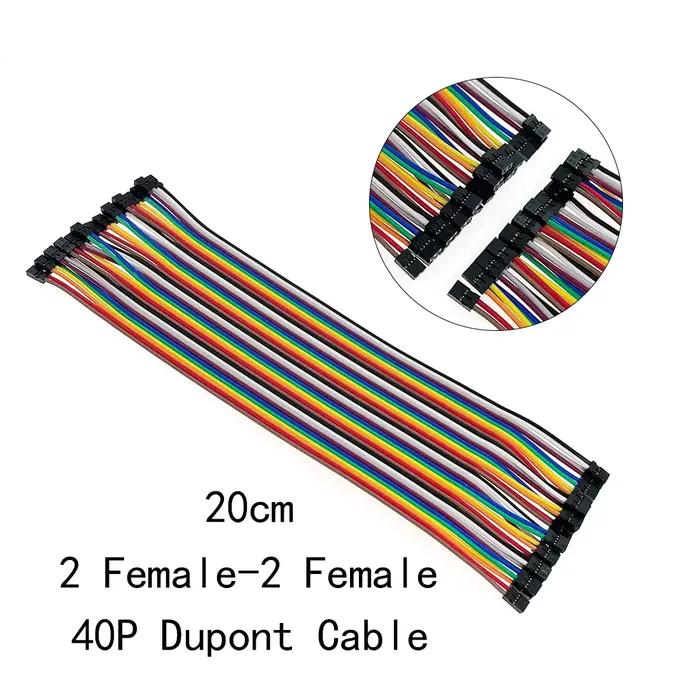 Câble Dupont 2P à 2P, 20cm, pas de 2mm, femelle à femelle, nouveau