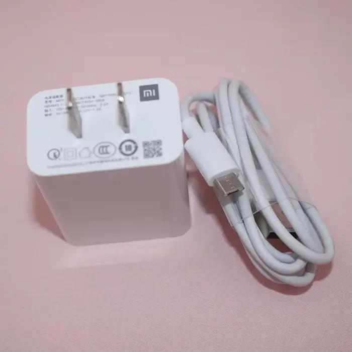 Chargeur rapide Xiaomi 18W avec câble micro USB 80cm pour POCO C31 Redmi 9i 12C A2+ 10A 7A 6 compatibilité internationale usage quotidien voyage