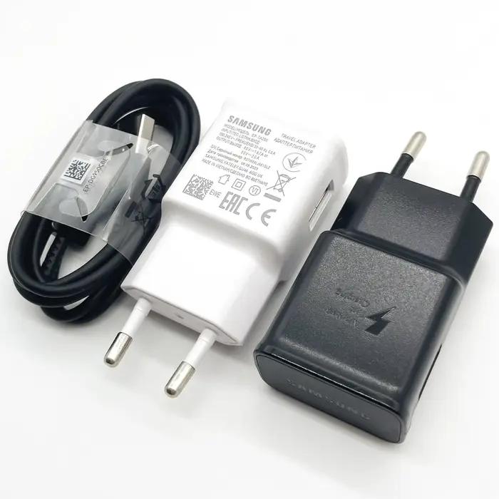 Chargeur rapide Samsung S10 S9 15W EP-TA200, câble USB Type C, adaptateur secteur pour Galaxy Note 8 9 A90 A80 S9 S10E A13 A14 A15
