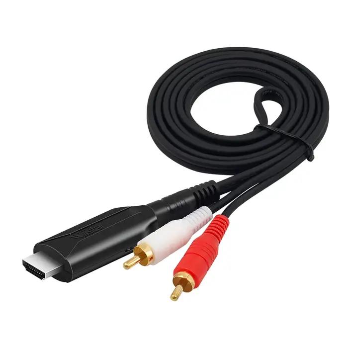 Adaptateur HDMI ARC 192 kHz vers 3,5 mm audio câble HDMI ARC TV vers PCM/LPCM extracteur séparateur audio 3,5 mm compatible PCM Dolby 5.1 DTS 5.1 pour système audio occasionnels