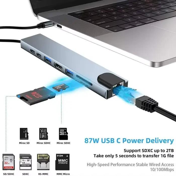 USB 3.0 Type C HUB USB C Station d'accueil vers HDMI 4K 30HZ