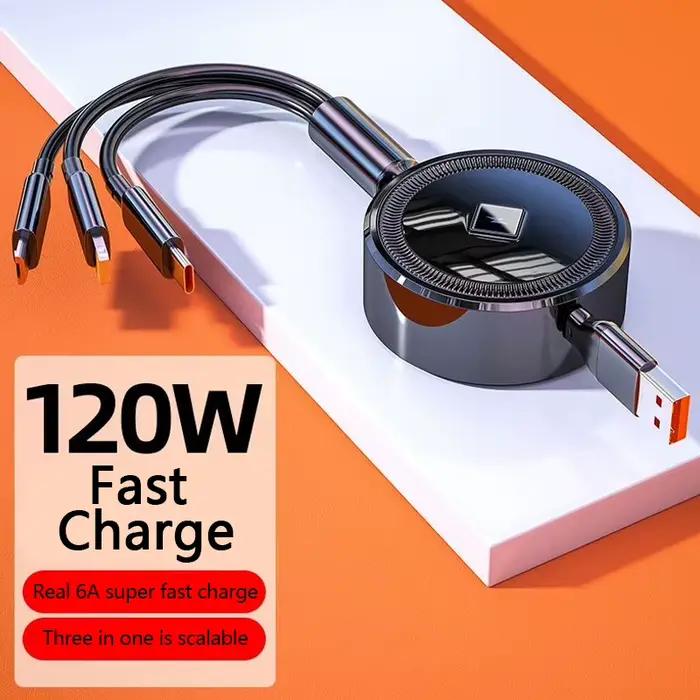 Câble de Charge de téléphone de voiture 3 en 1